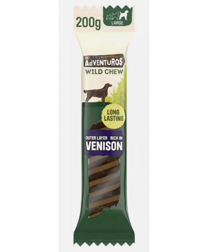 Adventuros Wild Dog Chew Large Venison 200G